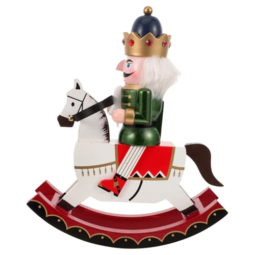 LOLIPPYY Holz Soldat Weihnachtsdeko Holzfigur Handgefertigt Stabile Struktur Traditionelle und Moderne Elemente Festliche Weihnachtsdekoration für Zuhause und Büro von LOLIPPYY