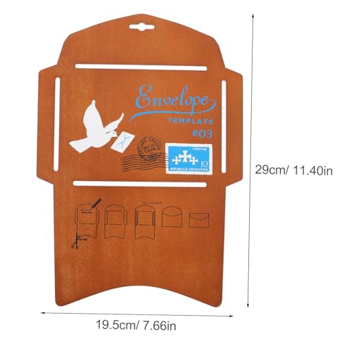 LOLIPPYY Holzbriefumschlag schablone für Kreative Umschlagherstellung Langlebige Vorlage für Einladungen Grußkarten Geschenkverpackungen Geeignet für Hochzeit Geburtstag Weihnachten DIY von LOLIPPYY