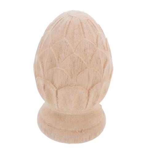 LOLIPPYY Holzsäulen Aufsatz Geschnitzte Pinienapfel Form Dekorativ Europäischer Stil Holzpfosten Kappe für Treppen und Säulen Künstlerisches Wohnaccessoire LOLIPPYY Holzsäulen Aufsatz Geschnitzte Pinienapfel Form Dekorativ Europäischer Stil Holzpfosten Kappe für Treppen und Säulen Künstlerisches Wohnaccessoire von LOLIPPYY