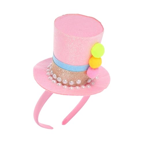 LOLIPPYY Hut Stirnband Steampunk-stirnband Gastgeschenke Für Den Abschlussball Mini-zylinder-fascinator Halloween-faszinator Kostüm-haar-accessoire Karneval Stirnband Partyhut Rosa Vlies LOLIPPYY Hut Stirnband Steampunk-stirnband Gastgeschenke Für Den Abschlussball Mini-zylinder-fascinator Halloween-faszinator Kostüm-haar-accessoire Karneval Stirnband Partyhut Rosa Vlies von LOLIPPYY