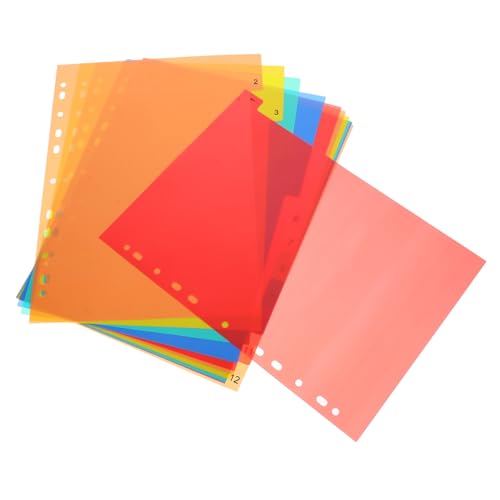 LOLIPPYY Index Register mit Stufiger Nummerierung Langlebige PP Trennblätter für Schnellhefter und Ordner Bunte Seitenmarkierer für Büro Schule und Zuhause Strukturierende Loseblatt LOLIPPYY Index Register mit Stufiger Nummerierung Langlebige PP Trennblätter für Schnellhefter und Ordner Bunte Seitenmarkierer für Büro Schule und Zuhause Strukturierende Loseblatt von LOLIPPYY