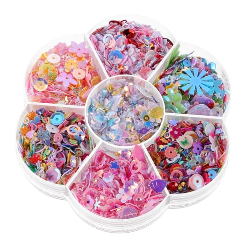 LOLIPPYY Iridescent Lose Pailletten für Bastelmaterialien DIY Schmuck Nägel Kleidung Verzierung Kreative Farbige Glitzernde Bastelperlen für Vielseitige Dekoration LOLIPPYY Iridescent Lose Pailletten für Bastelmaterialien DIY Schmuck Nägel Kleidung Verzierung Kreative Farbige Glitzernde Bastelperlen für Vielseitige Dekoration von LOLIPPYY
