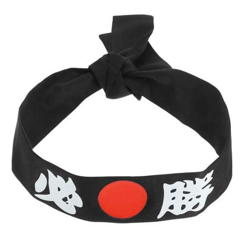 LOLIPPYY Japanisches Stirnband aus Verstellbar Rutschfest für Karate Sport Kochen Cosplay Partys Vielseitiges Unisex Headwear Schwarz Wettbewerbskopfbedeckung Samurai Stil LOLIPPYY Japanisches Stirnband aus Verstellbar Rutschfest für Karate Sport Kochen Cosplay Partys Vielseitiges Unisex Headwear Schwarz Wettbewerbskopfbedeckung Samurai Stil von LOLIPPYY