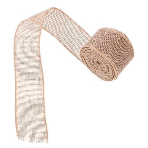 LOLIPPYY Juteoptik Geschenkband mit Drahtkante Rolle Verpackungsband für Weihnachtsdeko DIY Schleifen Kranzherstellung Vielseitiges Dekoband Naturfarbe LOLIPPYY Juteoptik Geschenkband mit Drahtkante Rolle Verpackungsband für Weihnachtsdeko DIY Schleifen Kranzherstellung Vielseitiges Dekoband Naturfarbe von LOLIPPYY