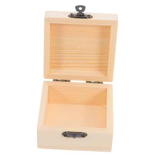 LOLIPPYY Kasten Geschenkbox Aus Holz Holzkiste Schmuckkästchen Beige von LOLIPPYY