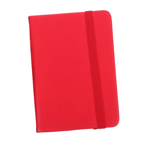 LOLIPPYY Kleines Pocket Notebook mit Rotem Soft touch Einband Handlicher Terminkalender und Memo Notizbuch für Büro Schule und Alltag Praktisches Schreibheft für Effiziente Tagesplanung von LOLIPPYY
