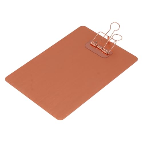 LOLIPPYY Klemmbrett aus Edelstahl mit Ergonomischer Form Robustem Metallclip Praktisches Schreibbrett für Büro Schule und Alltag Leichter Schreibunterlage für Dünnes Papier Langlebig und von LOLIPPYY