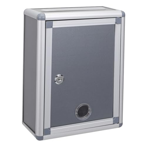LOLIPPYY Kreative Kleine Vorschlagsbox aus Aluminiumlegierung mit Schloss Wandhängender Wasserdichter Briefkasten für Schlüssel Post und Spenden Langlebige Leichte Aufbewahrungsbox LOLIPPYY Kreative Kleine Vorschlagsbox aus Aluminiumlegierung mit Schloss Wandhängender Wasserdichter Briefkasten für Schlüssel Post und Spenden Langlebige Leichte Aufbewahrungsbox von LOLIPPYY