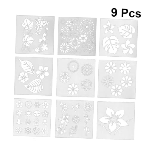 LOLIPPYY Kreative Teiliges Blüten Tortenschablonen für Heimbacken Vielseitige DIY Kuchen Dekorationsschablonen Wiederverwendbar für Essbare Tortendeko und Kuchen Verzierung von LOLIPPYY