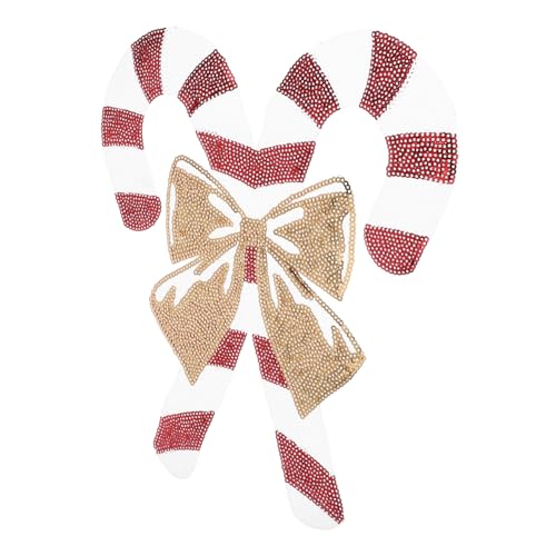 LOLIPPYY Krücken Stoffflicken Aufbügler Pailletten Weihnachtsflicken Für Kleidung Schneeflocken Patch Lebkuchen Aufbügler Lebkuchen Patches Nussknacker Patch Polyester Rot LOLIPPYY Krücken Stoffflicken Aufbügler Pailletten Weihnachtsflicken Für Kleidung Schneeflocken Patch Lebkuchen Aufbügler Lebkuchen Patches Nussknacker Patch Polyester Rot von LOLIPPYY