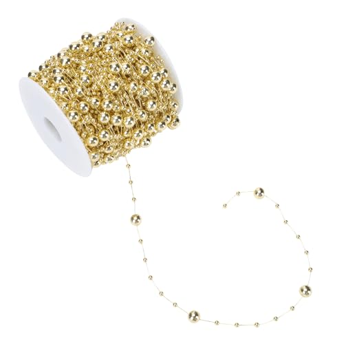 LOLIPPYY Kunststoff Perlenkette Abs Faden Perlenband für DIY Weihnachtsbaumschmuck Langlebig Flexibel Zuschneidbar Festliche Dekoration für Baum Party und Raumgestaltung LOLIPPYY Kunststoff Perlenkette Abs Faden Perlenband für DIY Weihnachtsbaumschmuck Langlebig Flexibel Zuschneidbar Festliche Dekoration für Baum Party und Raumgestaltung von LOLIPPYY