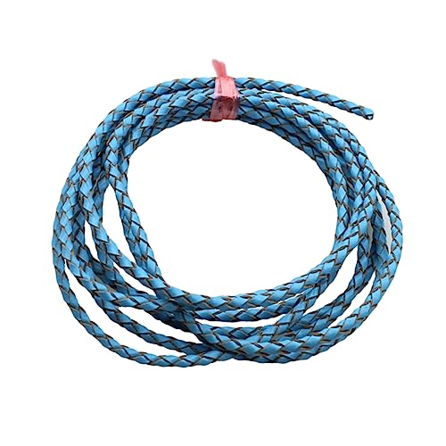 LOLIPPYY Lederseilarmband Farbe runden verdrehte geflochtenes Seilarmband farbig Twist armschlinge selbstgemachtes Kabel Armbandschnur für Schmuck PU-Schnur Blau LOLIPPYY Lederseilarmband Farbe runden verdrehte geflochtenes Seilarmband farbig Twist armschlinge selbstgemachtes Kabel Armbandschnur für Schmuck PU-Schnur Blau von LOLIPPYY