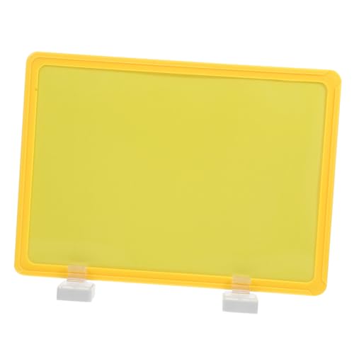LOLIPPYY Magnetische Lageretiketten Gelber Rahmen mit Schutzfolie Wiederverwendbare Magnetische Klassifizierungs Schilder für Lagerregale Abwischbare Beschriftung Robuste Kunststoff und von LOLIPPYY
