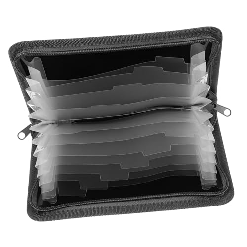 LOLIPPYY Mini Accordion Folder mit Reißverschluss Transparenter Mehrfach organizer für Quittungen Dokumente Karten und Bargeld Kompakter Portabler Aktenordner für Wichtige Dokumente von LOLIPPYY
