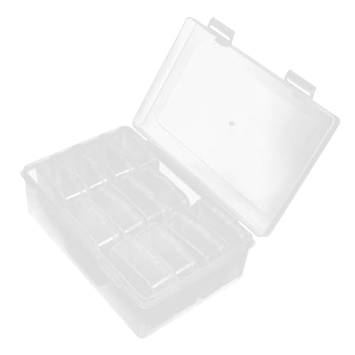 LOLIPPYY Mini Aufbewahrungsbox Transparent mit Deckel Kleiner Schmuck Organizer für Ringe Perlen und Kleinteile Platzsparend Multifunktional für Büro Schule und Zuhause von LOLIPPYY