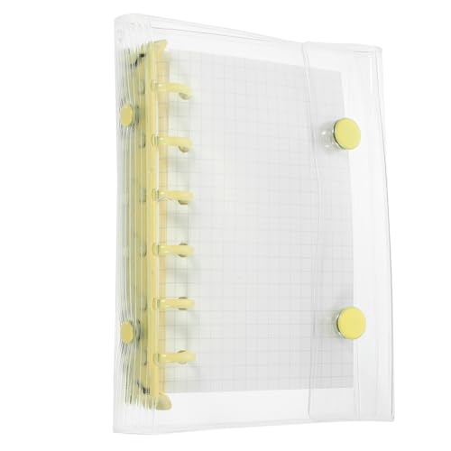 LOLIPPYY Mini Notizbuch Transparent Doppelklammer Lose Notizblock Kreatives Tagebuch Scrapbook für Schüler Büro Reisende Praktisches Abnehmbares DIY Notizheft Süßes Mädchen von LOLIPPYY