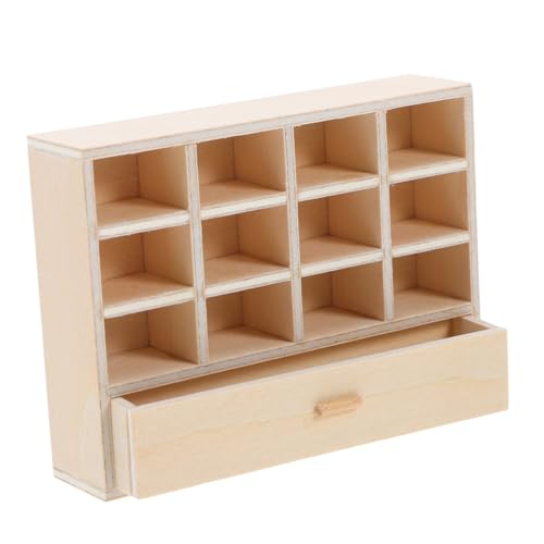 LOLIPPYY Miniatur Puppenhausmöbel Holzschrank Unlackiert DIY Miniatur Schubladenschrank Wohnzimmer Zubehör für mit Filigranem Design und Realistischer Ausstattung LOLIPPYY Miniatur Puppenhausmöbel Holzschrank Unlackiert DIY Miniatur Schubladenschrank Wohnzimmer Zubehör für mit Filigranem Design und Realistischer Ausstattung von LOLIPPYY