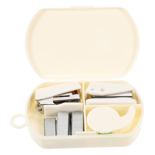 LOLIPPYY Multifunktionales Tragbares Handwerks mit Klebebandspender Locher und Heftgerät Praktisch für Scrapbooking Bastelarbeiten und Bürobedarf Leicht zu Transportieren Weiß LOLIPPYY Multifunktionales Tragbares Handwerks mit Klebebandspender Locher und Heftgerät Praktisch für Scrapbooking Bastelarbeiten und Bürobedarf Leicht zu Transportieren Weiß von LOLIPPYY