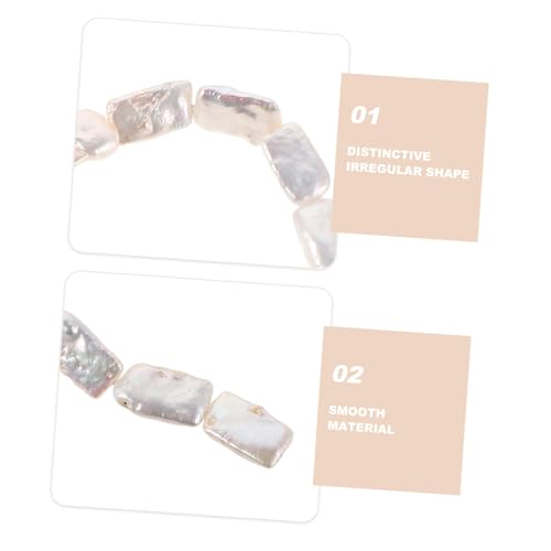LOLIPPYY Natürliche Barockperlen Perlen für Halsketten Unregelmäßige Süßwasserperlen DIY Schmuckherstellung Abstandsperlen für Armbänder Ohrringe von LOLIPPYY