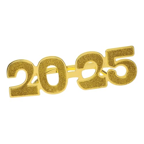 LOLIPPYY Neujahrsbrille mit Glitzer Lustige Partybrille für Silvester Fotorequisiten und Kostümzubehör für Männer und Frauen Bequem und Langlebig für Festlichkeiten LOLIPPYY Neujahrsbrille mit Glitzer Lustige Partybrille für Silvester Fotorequisiten und Kostümzubehör für Männer und Frauen Bequem und Langlebig für Festlichkeiten von LOLIPPYY