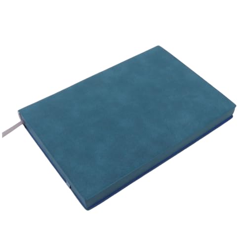 LOLIPPYY Notizbuch aus Pu leder mit Bindeband Dickes Hardcover Blatt Vielseitiges Rezept Tagebuch für Büro Schule und Zuhause Hochwertiges Papier Blau von LOLIPPYY