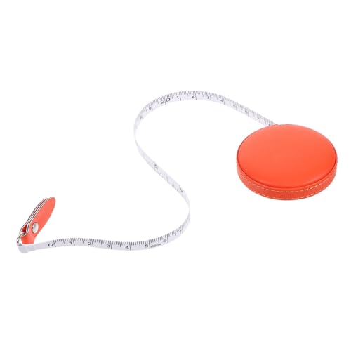 LOLIPPYY PU Leder Maßband Leichtes Doppelseitiges Tragbares Maßband für Körpermaße Kleidung Nähen Praktisches Stilvolles Orangefarbenes Tape für Haushalt und DIY LOLIPPYY PU Leder Maßband Leichtes Doppelseitiges Tragbares Maßband für Körpermaße Kleidung Nähen Praktisches Stilvolles Orangefarbenes Tape für Haushalt und DIY von LOLIPPYY