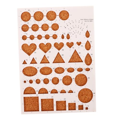 LOLIPPYY Papier Quilling Vorlage Board aus Stabilem Material Ergonomisch Rostfrei Wiederverwendbar mit Verschiedenen Geschlitzten Formen für Präzises DIY Basteln und Effiziente von LOLIPPYY