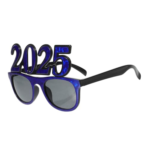 LOLIPPYY Party Brille Blau Laserrahmen Lustige Year Eyewear Pc Material Stabil Für Silvester Geburtstag Fest Familienfeier von LOLIPPYY