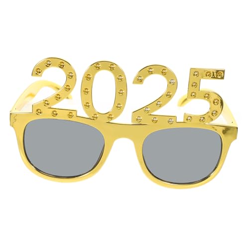 LOLIPPYY Party Brille Goldener Quadratischer Rahmen mit Funkelnden Strasssteinen Lustige Silvester Brille als Foto Requisite Glänzende Neujahrs Deko für Feier und Robustes Design für LOLIPPYY Party Brille Goldener Quadratischer Rahmen mit Funkelnden Strasssteinen Lustige Silvester Brille als Foto Requisite Glänzende Neujahrs Deko für Feier und Robustes Design für von LOLIPPYY