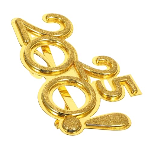 LOLIPPYY Partybrille Goldfarbene Glitzer Zahlen Brille Spaßbrille für Silvester Neujahrsfest Lustige Augen Deko Zubehör von LOLIPPYY