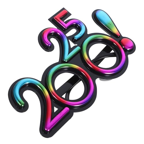 LOLIPPYY Partybrille mit Buntem Hologramm Leichte Pc Fasern Robustes Neujahrs Fotoaccessoire für Festival Bühne und Feier als Partydeko und LOLIPPYY Partybrille mit Buntem Hologramm Leichte Pc Fasern Robustes Neujahrs Fotoaccessoire für Festival Bühne und Feier als Partydeko und von LOLIPPYY
