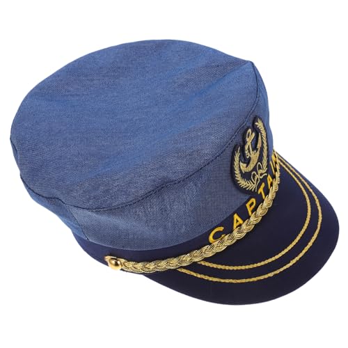LOLIPPYY Partyhut Accessoires Für Matrosenkostüme Kapitänsmützen Für Männer Kapitänsmütze Für Herren Bootskapitän Hut Matrosenmützen -baseballmütze Seemannshut Matrosenhut Polyester von LOLIPPYY