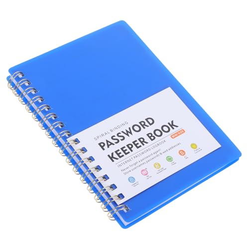 LOLIPPYY Passwort Notizbuch mit Alphabetischem Register Spiralförmiges Sicherheits Notizbuch für Website Login und Passwortverwaltung Multifunktional mit Schnellem Zugriff und Glattem von LOLIPPYY