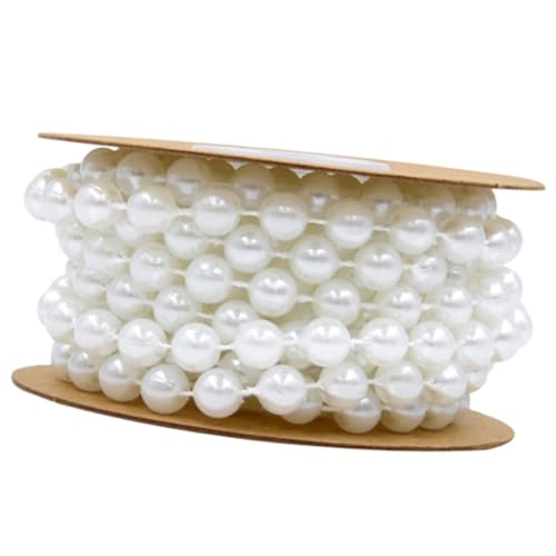 LOLIPPYY Perlenkette Kunststoff Perlenband mit Festen Perlen Weiß DIY Schmuck Armband Zubehör für Hochzeitsdekoration und Bastelprojekte LOLIPPYY Perlenkette Kunststoff Perlenband mit Festen Perlen Weiß DIY Schmuck Armband Zubehör für Hochzeitsdekoration und Bastelprojekte von LOLIPPYY