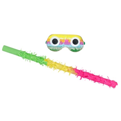 LOLIPPYY Pinata mit Stabilem und Augenbinde Partyzubehör für Geburtstagsfeier und Fest Leichtes Plastik Design für Erwachsene Spaß Beim Pinata Spiel von LOLIPPYY