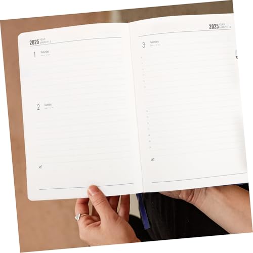 LOLIPPYY Planer Notizbuch Blau Tagesplaner Wochenplaner Tragbarer Organizer für Büro und Haushalt zur Zeit und Aufgabenplanung von LOLIPPYY