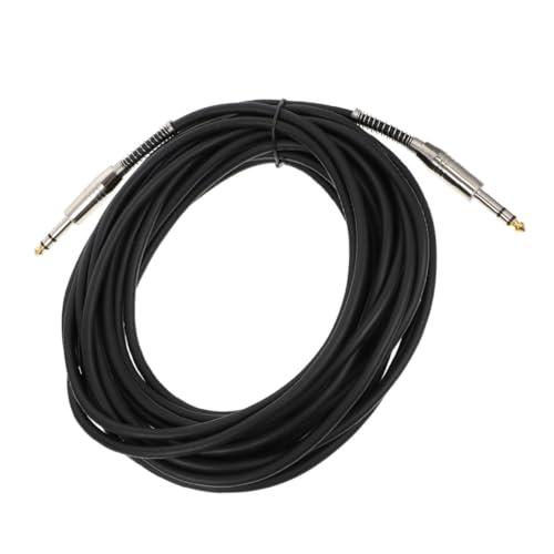 LOLIPPYY Professionelles Audio Kabel Schwarz Mikrofonkabel mit Vergoldeten Steckern Hochflexibles Gitarrenkabel mit Feder Langlebig Hochfrequenzgeschirmt für Gitarre und Studio LOLIPPYY Professionelles Audio Kabel Schwarz Mikrofonkabel mit Vergoldeten Steckern Hochflexibles Gitarrenkabel mit Feder Langlebig Hochfrequenzgeschirmt für Gitarre und Studio von LOLIPPYY