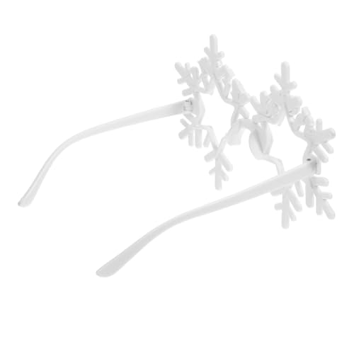 LOLIPPYY Randlose Schneeflockenbrille Leichte Hohle Gläser Stylishe Partybrille für Winterfest Karneval und Fotoshooting Unzerbrechlich Modisches Accessoire für Damen und Herren LOLIPPYY Randlose Schneeflockenbrille Leichte Hohle Gläser Stylishe Partybrille für Winterfest Karneval und Fotoshooting Unzerbrechlich Modisches Accessoire für Damen und Herren von LOLIPPYY