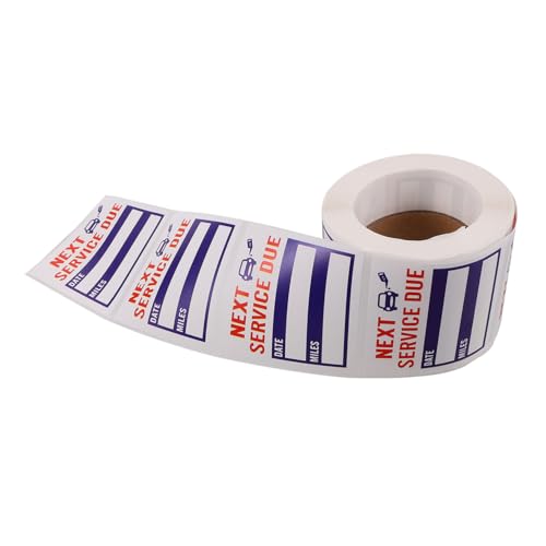 LOLIPPYY Removable Ölwechsel aufkleber Selbstklebend Auto Service Erinnerung Etiketten für Nächste Inspektion Kfz Pflege von LOLIPPYY