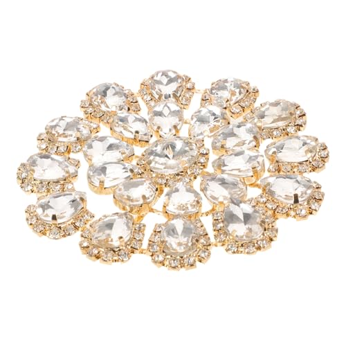 LOLIPPYY Rhinestone Applique mit Metallbasis Rundes Blumen-design Strapazierfähige Alloy-verzierung Vielseitig für Brautkleider Taschen Schuhe und Diy-näharbeiten Einfache Anbringung Weiße LOLIPPYY Rhinestone Applique mit Metallbasis Rundes Blumen-design Strapazierfähige Alloy-verzierung Vielseitig für Brautkleider Taschen Schuhe und Diy-näharbeiten Einfache Anbringung Weiße von LOLIPPYY