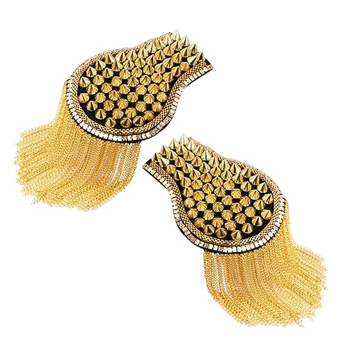 LOLIPPYY Riveted Quasten Schulterklappen Anzug Accessoires mit Fransen für Herren Jacken Kostüm Zubehör LOLIPPYY Riveted Quasten Schulterklappen Anzug Accessoires mit Fransen für Herren Jacken Kostüm Zubehör von LOLIPPYY