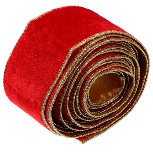 LOLIPPYY Rotes Samt Geschenkband Polyester Schleifenband zum Basteln und Verpacken Reißfest Vielseitig für Geschenkverpackung Dekoration DIY Handarbeiten Geeignet für Weihnachten und LOLIPPYY Rotes Samt Geschenkband Polyester Schleifenband zum Basteln und Verpacken Reißfest Vielseitig für Geschenkverpackung Dekoration DIY Handarbeiten Geeignet für Weihnachten und von LOLIPPYY