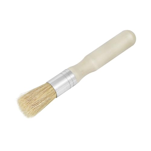 LOLIPPYY Rundkopf Pinsel mit Holzgriff Kleine Borstenpinsel Langlebig für Acryl Ölfarben Malerei DIY Kunsthandwerk Geeignet für Anfänger und Leichte Handhabung Robust von LOLIPPYY