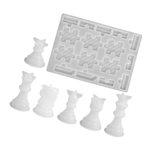 LOLIPPYY Schachfigurenform Aus Gießharz Silikon Für DIY Schachbretter Bastelformen Schachfigurenherstellungsform Mit Hoher Flexibilität Und Transparenz LOLIPPYY Schachfigurenform Aus Gießharz Silikon Für DIY Schachbretter Bastelformen Schachfigurenherstellungsform Mit Hoher Flexibilität Und Transparenz von LOLIPPYY