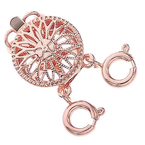 LOLIPPYY Schichtverschluss für Eleganter und Praktischer Schmuckverschluss für DIY Schmuck zum Schichten und Verhindern von Verwicklungen Roségold von LOLIPPYY