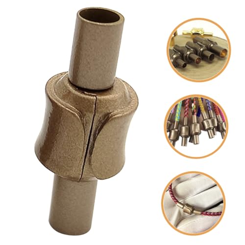 LOLIPPYY Schmuckverschluss Lederband Verschluss Leder Kordel Endkappe für Armband DIY Schmuckherstellung Glänzend Tragbar Kreative Form für Einfache Anwendung von LOLIPPYY