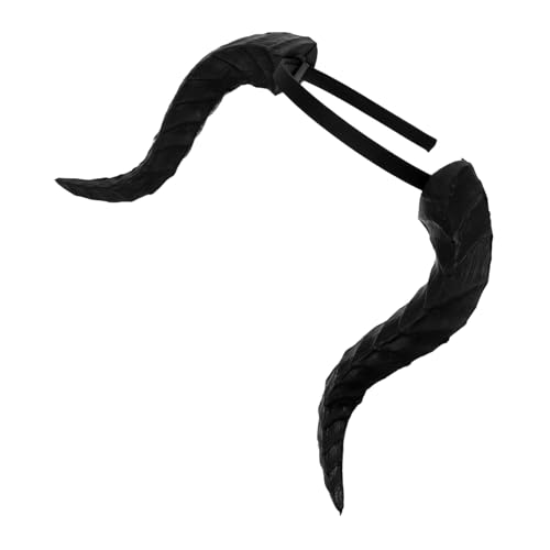 LOLIPPYY Schwarzes Drachenhorn-haarreif für Damen Robustes Teufels-costume-accessoire Vielseitig für Mardi Gras Karneval Fasching Party LOLIPPYY Schwarzes Drachenhorn-haarreif für Damen Robustes Teufels-costume-accessoire Vielseitig für Mardi Gras Karneval Fasching Party von LOLIPPYY