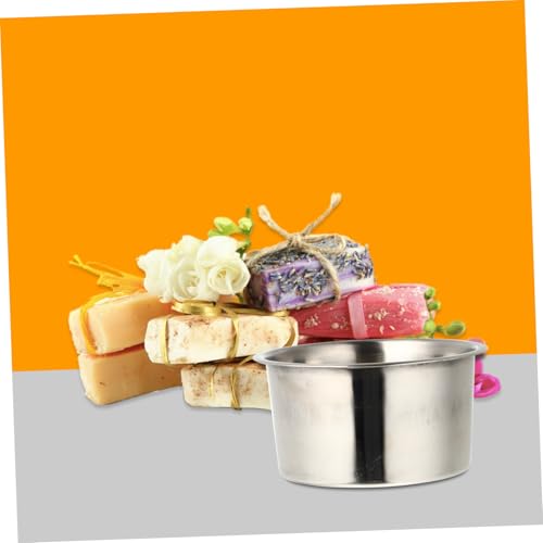 LOLIPPYY Seifen schmelzschale Edelstahl Hitzebeständig Langem Griff Sicherer Seifenheiztopf DIY Handgemachte Seifen Herstellungsschale Robust Langlebig Bpa frei für Rohseife Selbermachen von LOLIPPYY