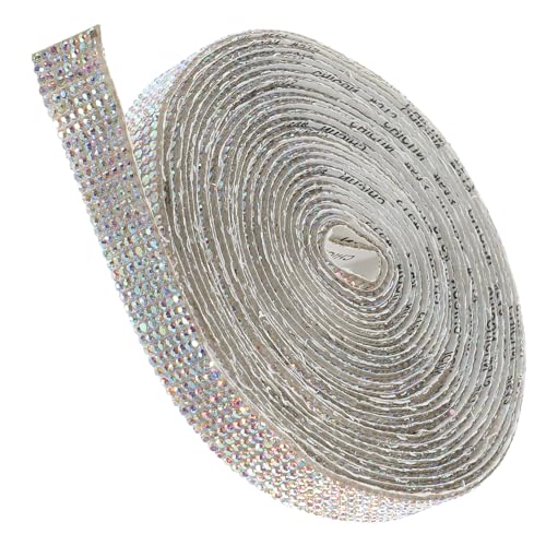 LOLIPPYY Selbstklebendes Reihiges Breites Ab Farbverlauf Wasserstrahl Dekoband Selbsthaftender Strassstreifen für Kleidung Kostüme DIY Schmuck und Handwerksprojekte von LOLIPPYY
