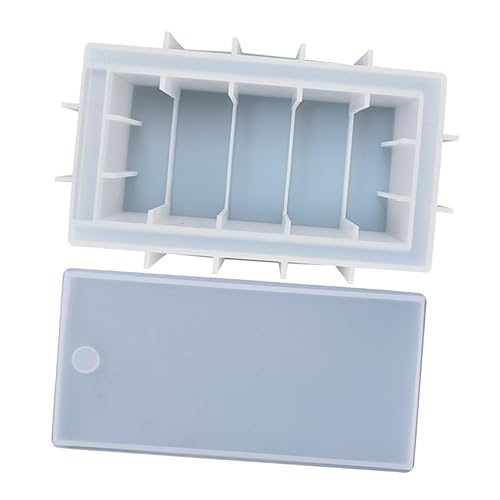 LOLIPPYY Silikonform Aufbewahrungsbox Gießform für Domino und Tissue DIY Epoxidharz Mould Flexibel Wiederverwendbar Originelles Basteln von LOLIPPYY